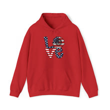 Load image into Gallery viewer, Love Sunflower USA Flag Unisex Heavy Blend™ Hooded Sweatshirt
