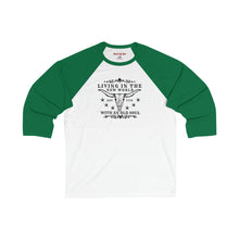 Load image into Gallery viewer, Oliver Anthony Living In The New World With an Old Soul Unisex 3\4 Sleeve Baseball Tee
