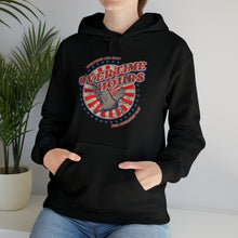 Load image into Gallery viewer, Oliver Anthony Workin&#39; All Day Overtime Hours for Bullshit Pay Unisex Heavy Blend™ Hooded Sweatshirt
