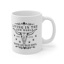 Load image into Gallery viewer, Oliver Anthony Living In The New World With an Old Soul Pay Ceramic Mug 11oz
