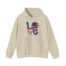 Load image into Gallery viewer, Love Sunflower USA Flag Unisex Heavy Blend™ Hooded Sweatshirt
