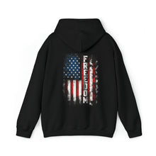 Load image into Gallery viewer, Patriotic American Freedom Rustic Flag Unisex Heavy Blend™ Hooded Sweatshirt
