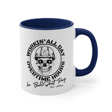 Load image into Gallery viewer, Oliver Anthony&#39;s Rich Men of Richmond lyrics Workin&#39; All Day Overtime Hours For Bullshit Pay Accent Coffee Mug, 11oz
