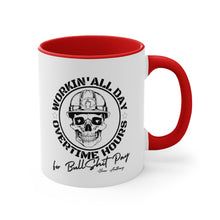 Load image into Gallery viewer, Oliver Anthony&#39;s Rich Men of Richmond lyrics Workin&#39; All Day Overtime Hours For Bullshit Pay Accent Coffee Mug, 11oz
