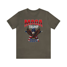 Load image into Gallery viewer, Trump 2024 MAGA design Unisex Jersey Short Sleeve Tee Express Delivery
