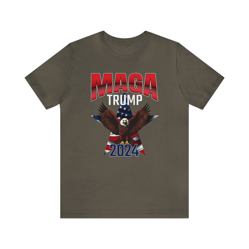 Trump 2024 MAGA design Unisex Jersey Short Sleeve Tee Express Delivery