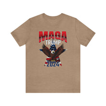 Load image into Gallery viewer, Trump 2024 MAGA design Unisex Jersey Short Sleeve Tee Express Delivery
