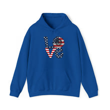 Load image into Gallery viewer, Love Sunflower USA Flag Unisex Heavy Blend™ Hooded Sweatshirt
