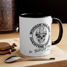 Load image into Gallery viewer, Oliver Anthony&#39;s Rich Men of Richmond lyrics Workin&#39; All Day Overtime Hours For Bullshit Pay Accent Coffee Mug, 11oz
