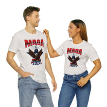 Load image into Gallery viewer, Trump 2024 MAGA design Unisex Jersey Short Sleeve Tee Express Delivery
