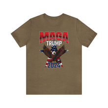 Load image into Gallery viewer, Trump 2024 MAGA design Unisex Jersey Short Sleeve Tee Express Delivery
