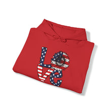 Load image into Gallery viewer, Love Sunflower USA Flag Unisex Heavy Blend™ Hooded Sweatshirt
