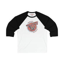 Load image into Gallery viewer, Oliver Anthony Workin&#39; All Day Overtime Hours for Bullshit Pay Unisex 3\4 Sleeve Baseball Tee
