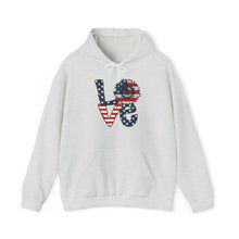 Load image into Gallery viewer, Love Sunflower USA Flag Unisex Heavy Blend™ Hooded Sweatshirt
