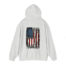 Load image into Gallery viewer, Patriotic American Freedom Rustic Flag Unisex Heavy Blend™ Hooded Sweatshirt
