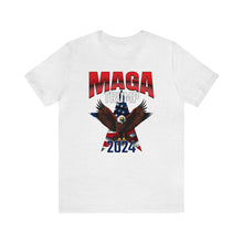 Load image into Gallery viewer, Trump 2024 MAGA design Unisex Jersey Short Sleeve Tee Express Delivery
