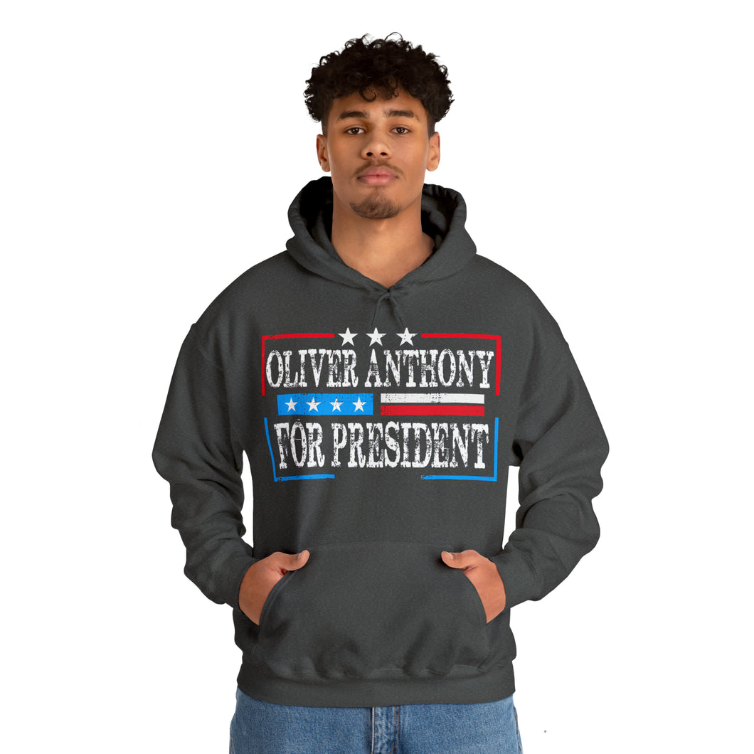 Oliver Anthony for President  Unisex Heavy Blend™ Hooded Sweatshirt